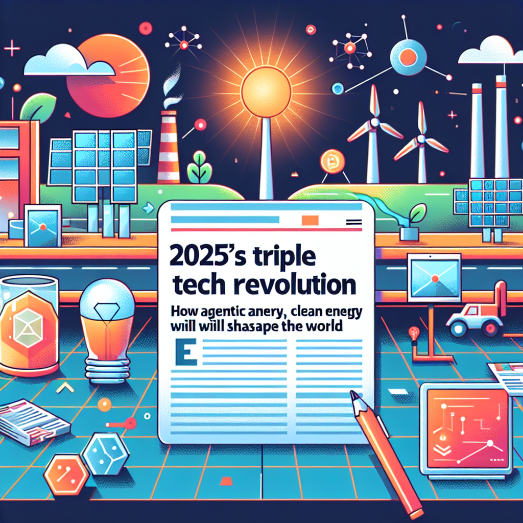 2025’s Triple Tech Revolution: How Agentic AI, Clean Energy, and Blockchain Will Reshape the World
